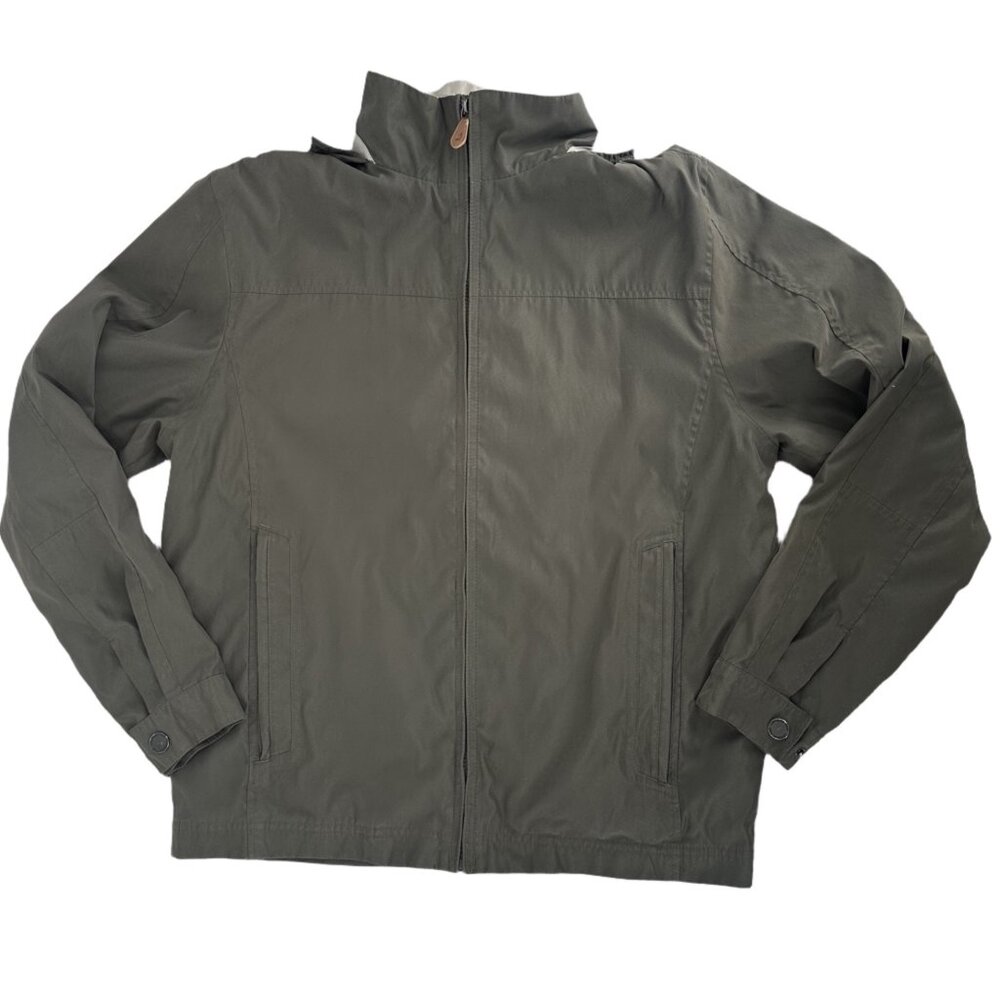 London Fog Men's Lightweight Rain Jacket Olive Green Size Small - Picture 5 of 10